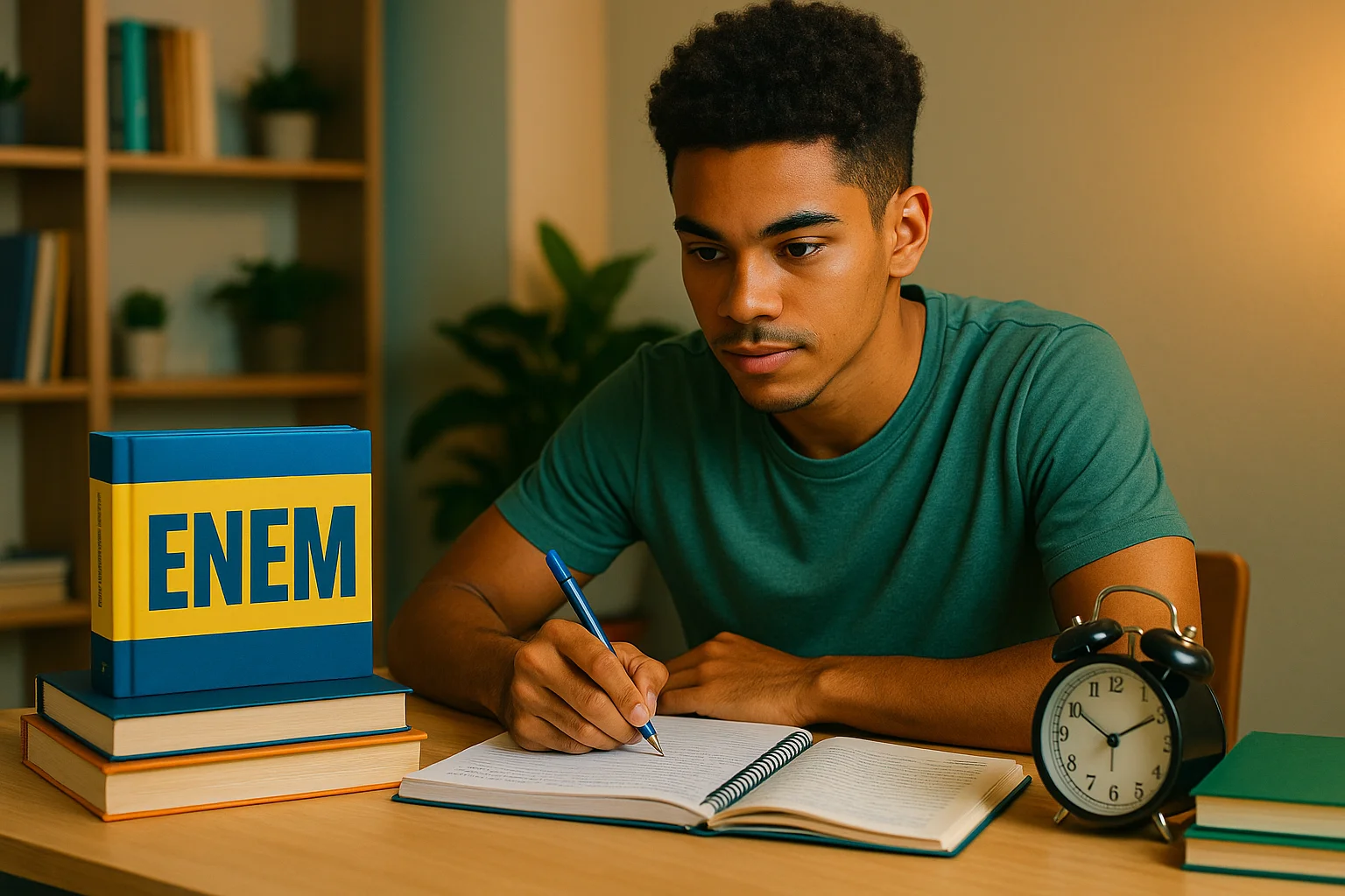 Estudante se preparando para o ENEM 2025