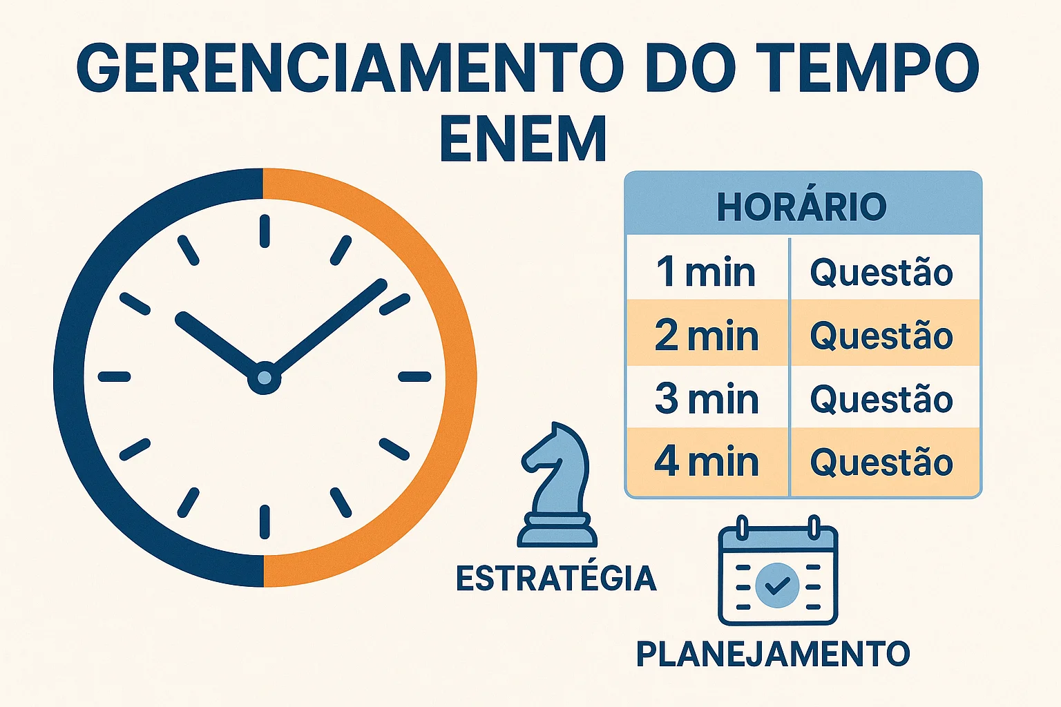 Gerenciamento de tempo na prova do ENEM