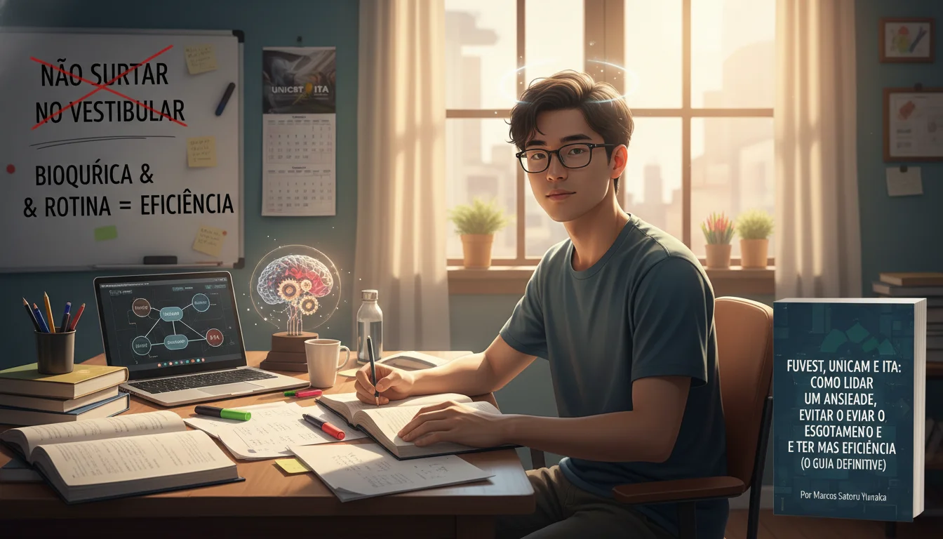 Fuvest, Unicamp e ITA: Como Lidar com a Ansiedade, Evitar o Esgotamento e Ter Mais Eficiência (O Guia Definitivo) - Imagem Principal