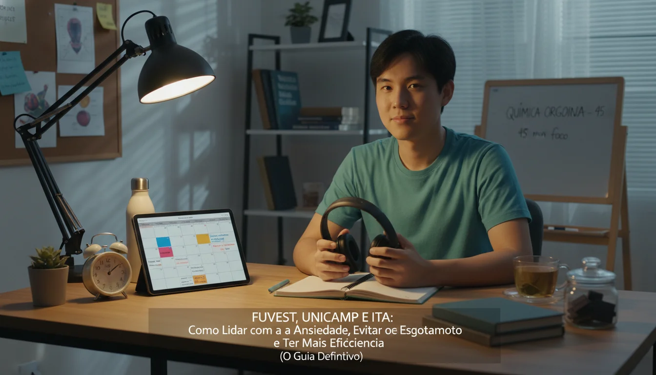 Fuvest, Unicamp e ITA: Como Lidar com a Ansiedade, Evitar o Esgotamento e Ter Mais Eficiência (O Guia Definitivo) - Exemplo Prático