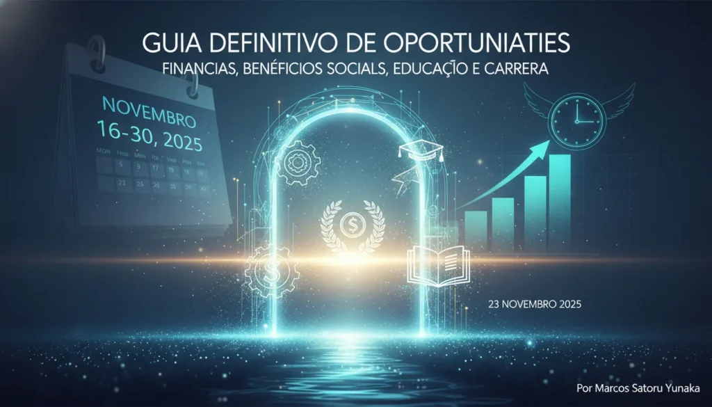 Guia Definitivo de Oportunidades: Segunda Quinzena de Novembro de 2025