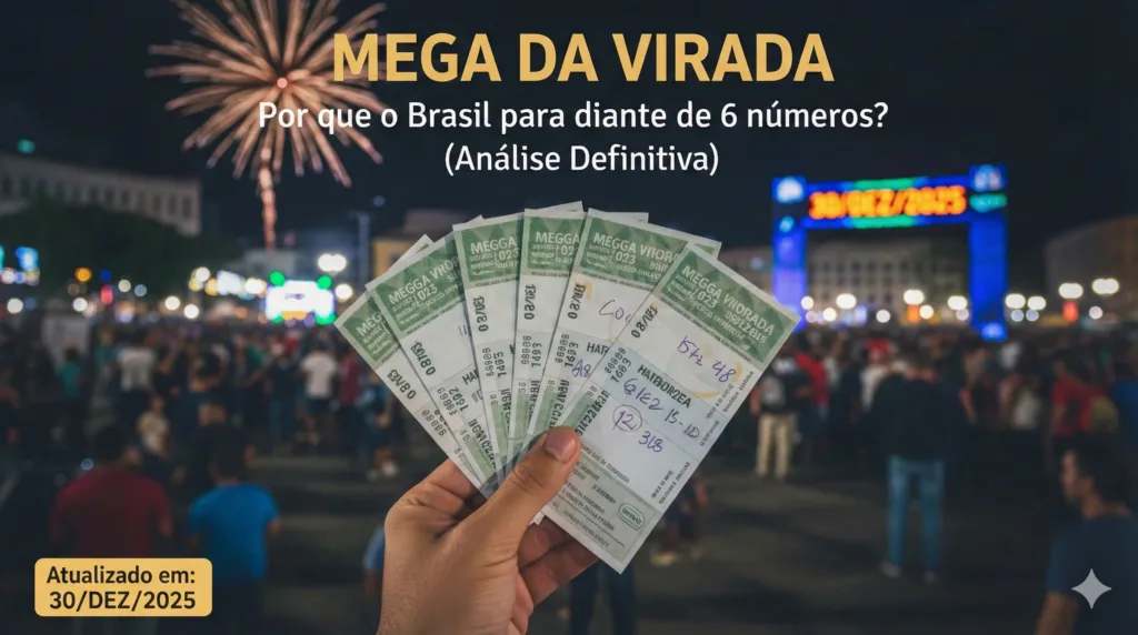 Mega da Virada: Por que o Brasil para diante de 6 números