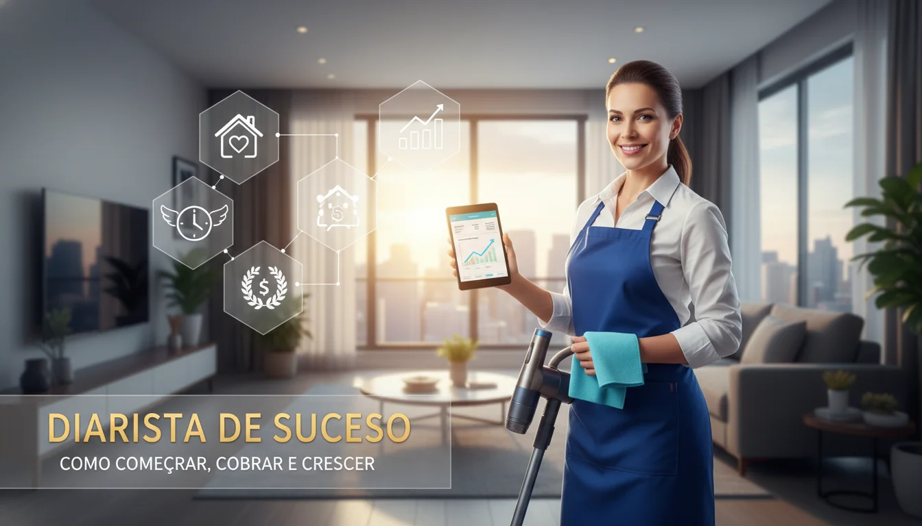Guia Completo da Diarista de Sucesso: Como Começar, Cobrar e Crescer na Profissão - Imagem Principal