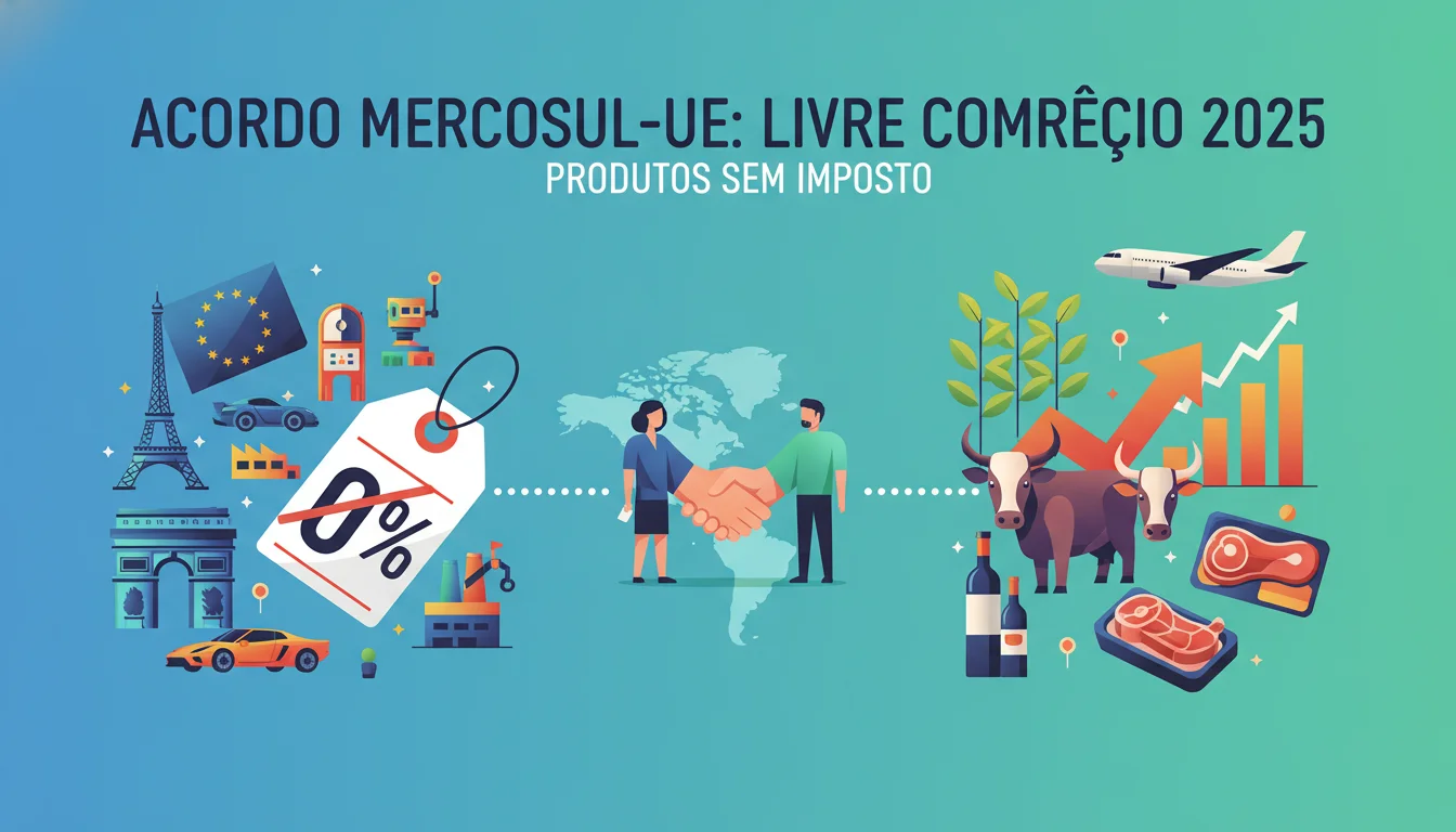 Produtos Europeus sem Imposto? Tudo Sobre o Acordo Mercosul-UE (Guia 2025) - Exemplo Prático