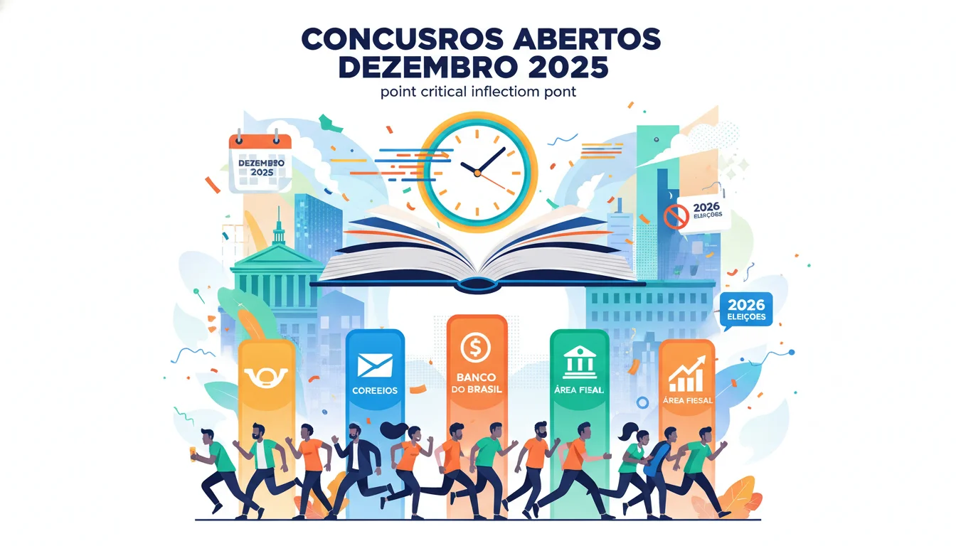 Concursos Abertos Dezembro 2025: Lista Completa e Guia Definitivo para sua Aprovação - Imagem Principal