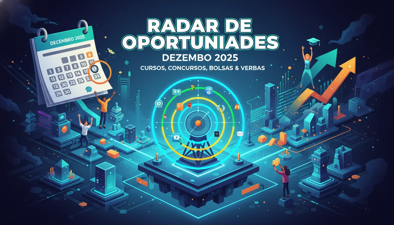 Radar de Oportunidades Dezembro 2025: Guia Completo de Cursos, Concursos, Bolsas e Verbas para o Seu Futuro - Exemplo Prático