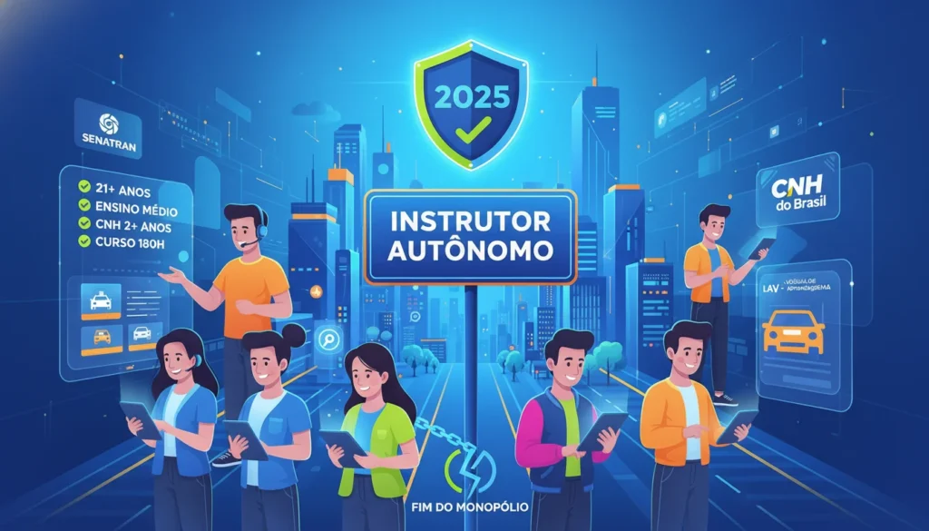 Como Ser Instrutor de Habilitação na Nova Lei do CNH 2025: O Guia Definitivo da Era "Instrutor Autônomo"