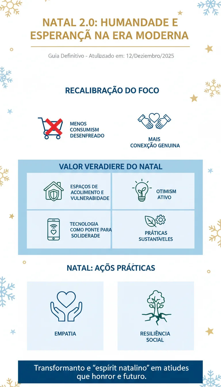 Natal 2.0: A Reinvenção da Humanidade e Esperança na Era Moderna (Guia Definitivo) - Infográfico