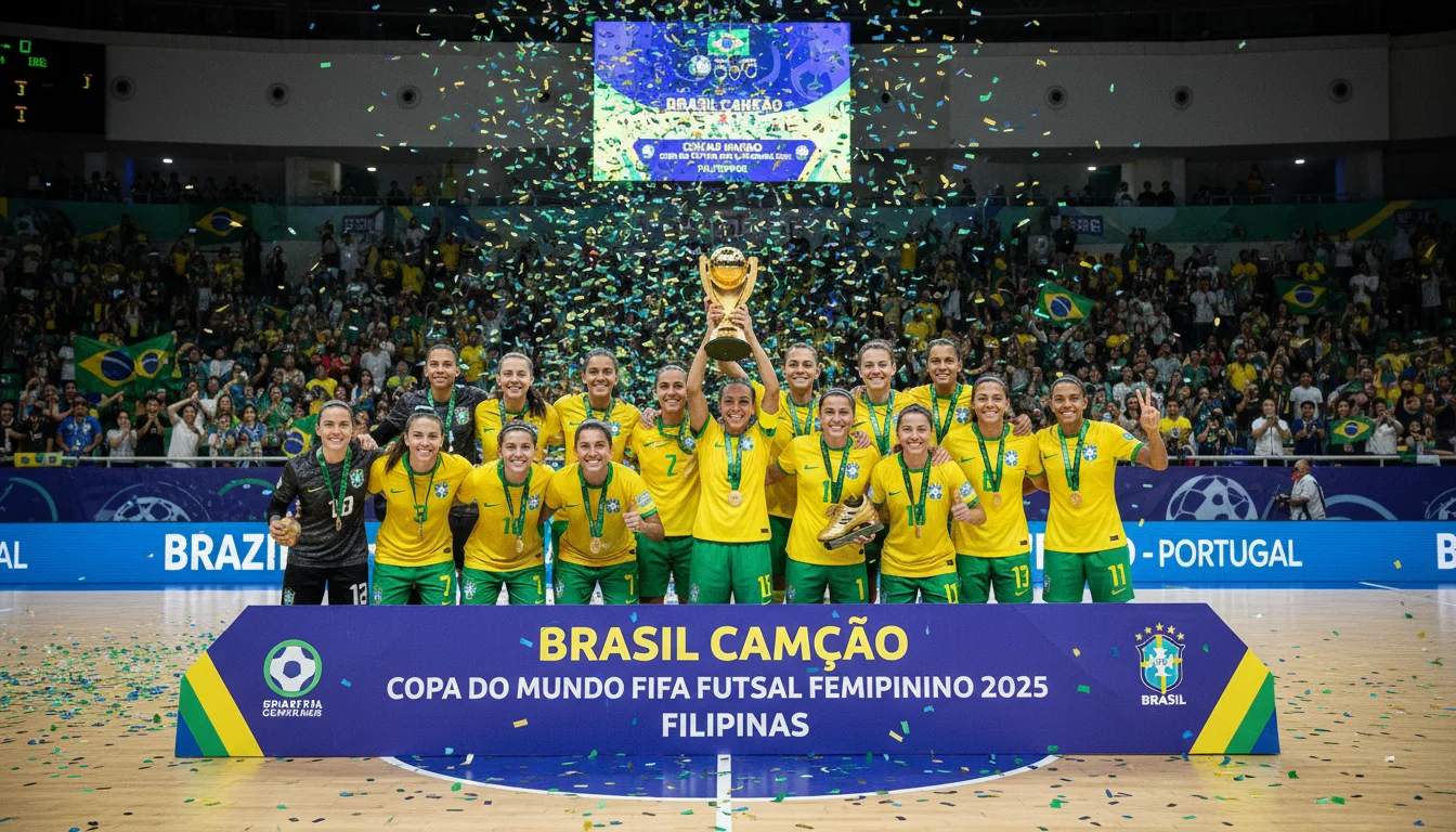 Brasil Campeão da Copa do Mundo de Futsal Feminino (Filipinas): A Glória Inédita! - Exemplo Prático