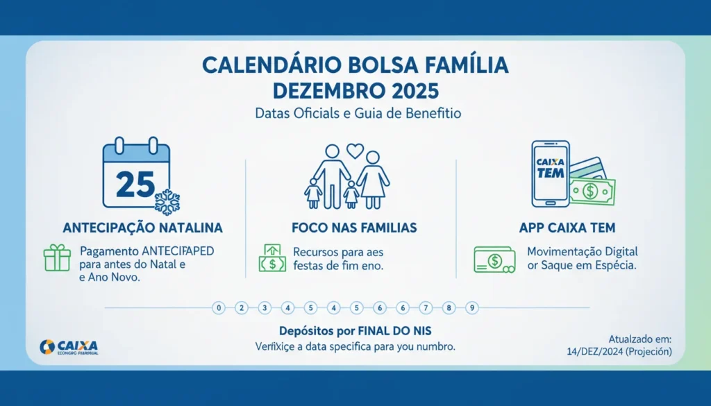 Calendário Bolsa Família Dezembro 2025: Datas Oficiais, Detalhes e Guia Completo Para Sacar seu Benefício