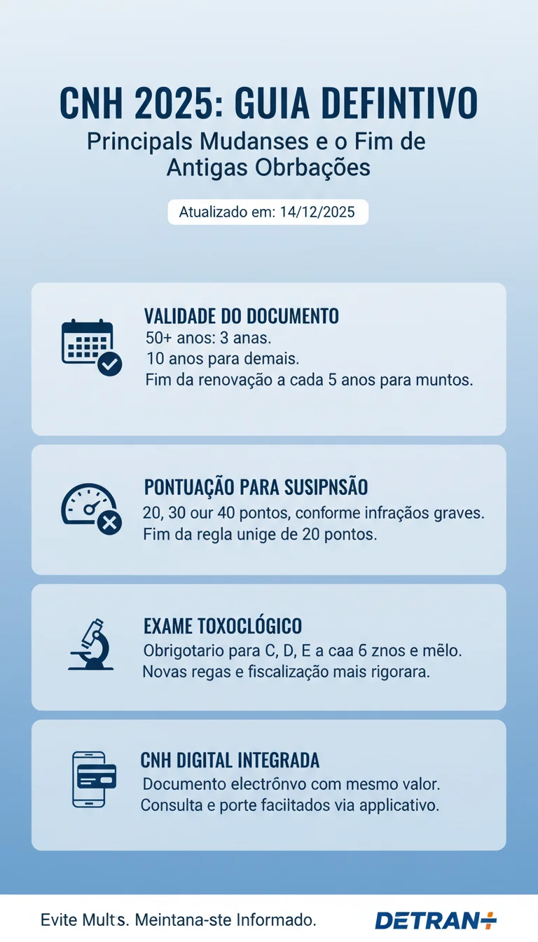 CNH 2025: O Guia Definitivo com TODAS as Novidades, O que Mudou e o Fim de Antigas Obrigações - Infográfico