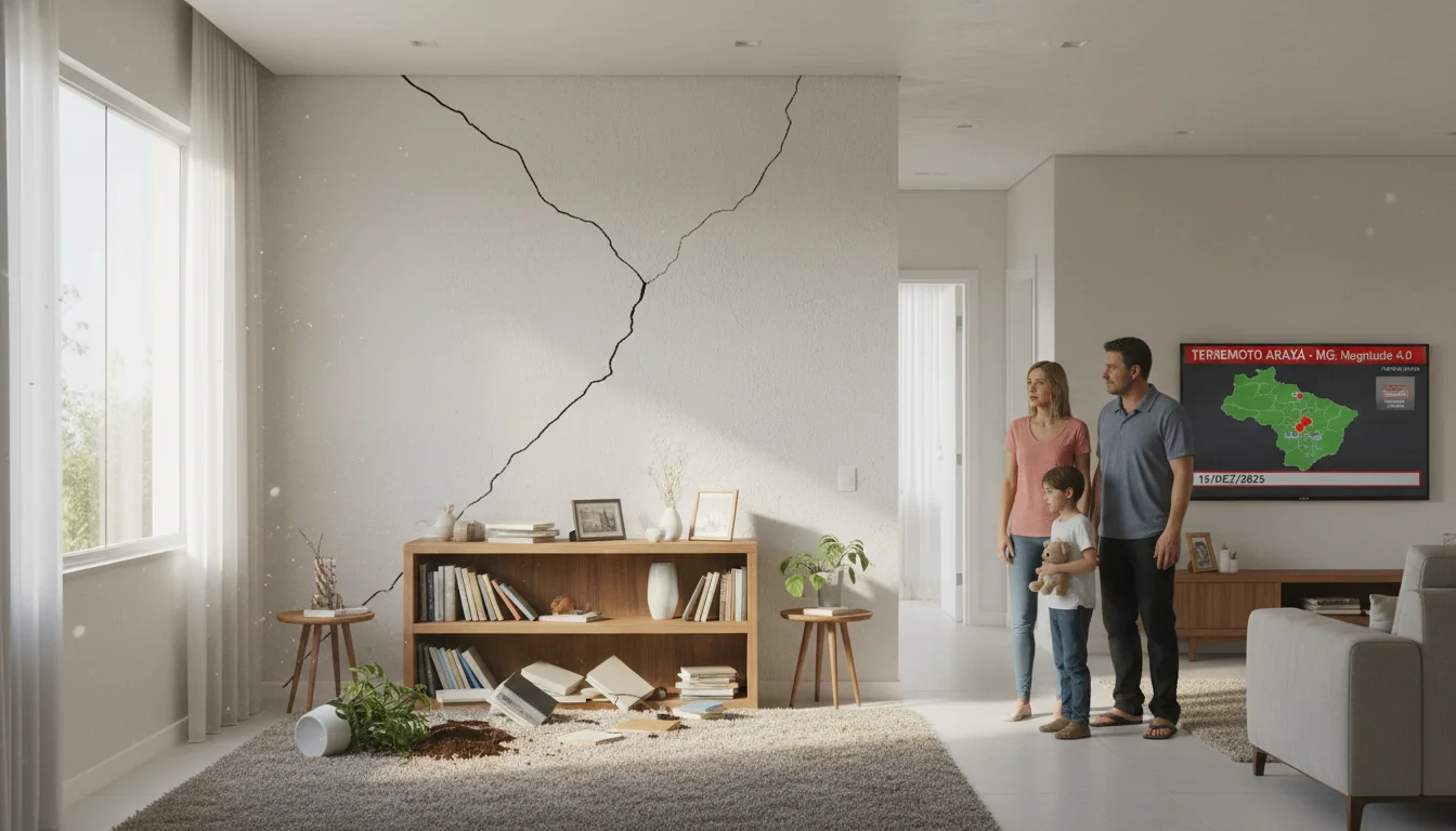 Terremoto em Araxá (MG): O Que Causa o Abalo de Magnitude 4 e Há Risco de Novos Tremores em Minas Gerais? - Exemplo Prático