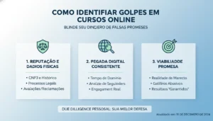 Como IDENTIFICAR Golpes em Cursos e Infoprodutos Online: O Guia Definitivo para Blindar seu Dinheiro de Falsas Promessas