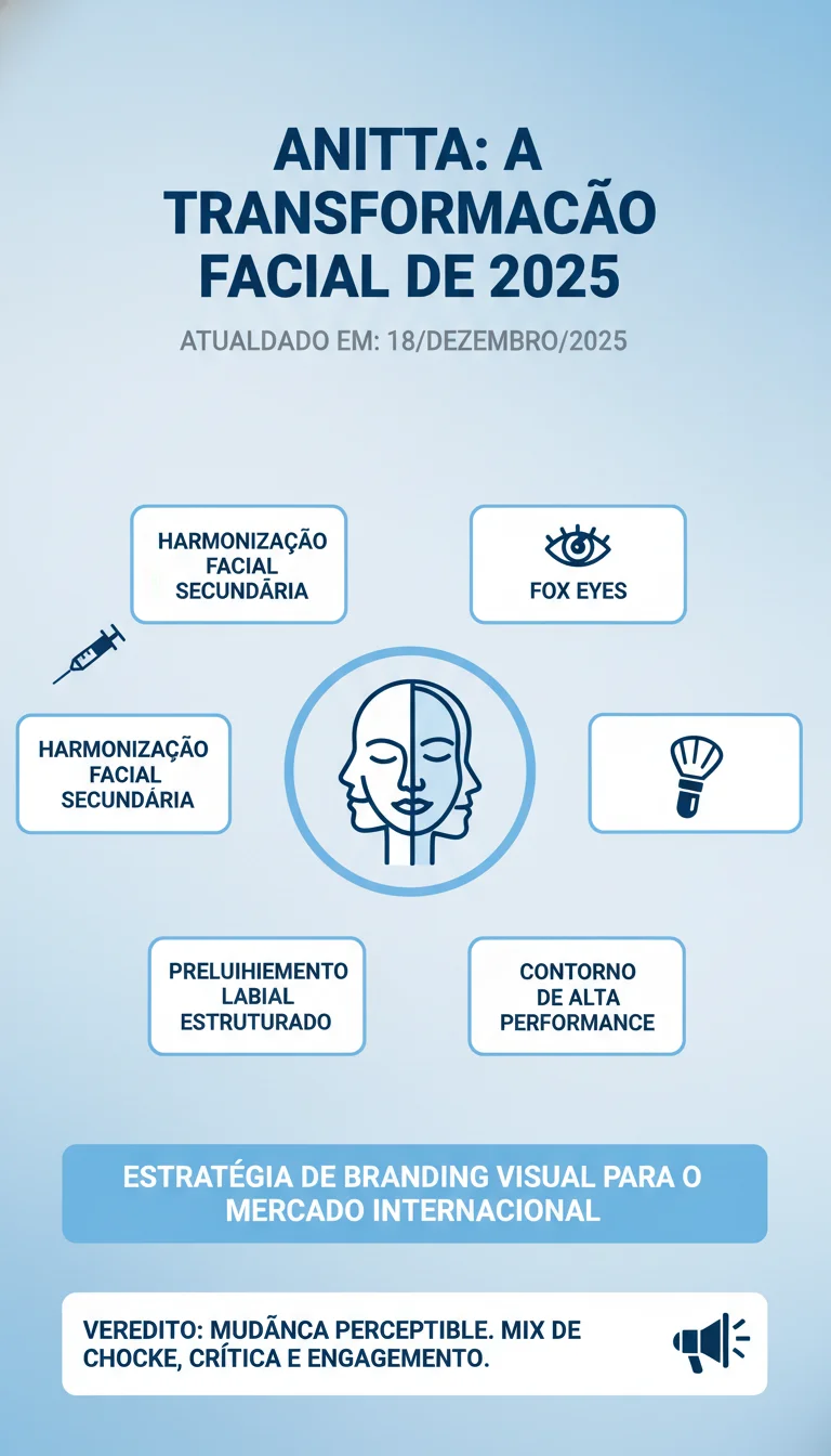 Anitta Mudou o Rosto? Entenda a Suposta Transformação Facial que Viralizou em 2025 - Infográfico