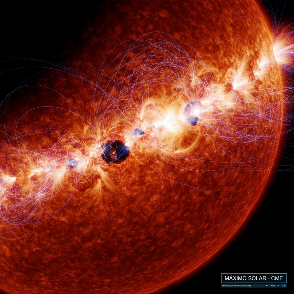 O Guia Definitivo da Tempestade Solar e Aurora Boreal 2026: O Máximo Solar do Ciclo 25 - Parte 2