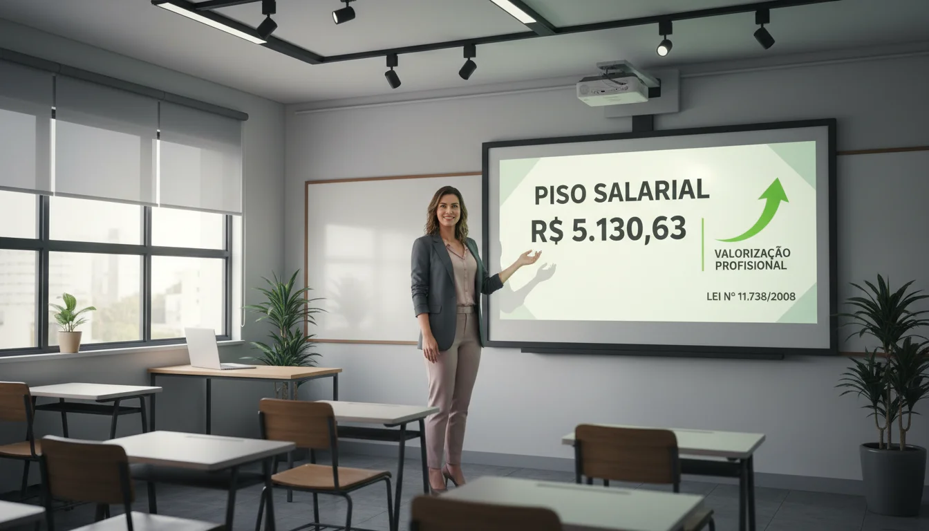 Novo Piso Salarial do Magistério 2026: Veja quanto os professores vão ganhar e quem tem direito - Parte 1
