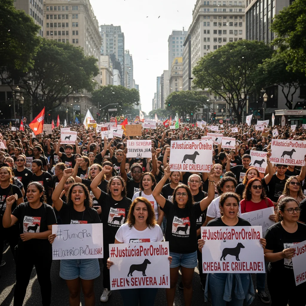 Justiça por Orelha: O Impacto das Manifestações e o Rigor da Lei de Maus-Tratos no Brasil
