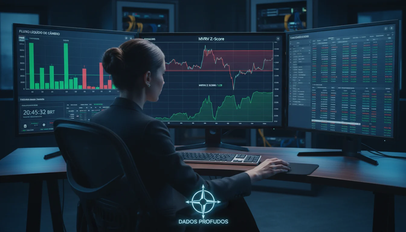 Gráfico de correlação do Bitcoin com ativos tradicionais como S&P 500 e Ouro.