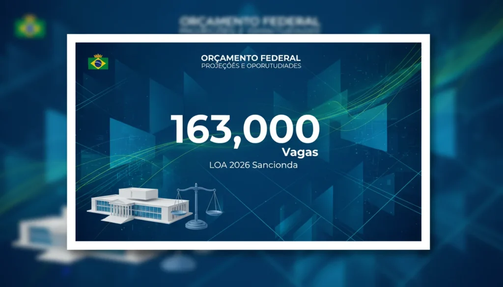 LOA 2026 Sancionada: Entenda a Distribuição das 163 Mil Vagas Federais e Prazos