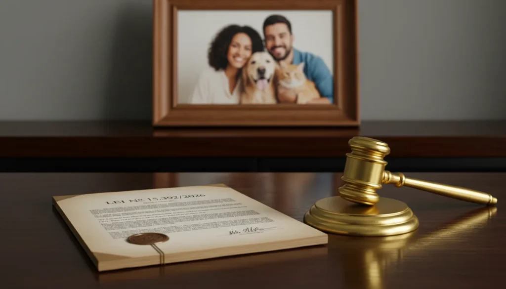 (Lei 15.392/2026) Como Funciona a Divisão de Custos de Pets na Nova Lei de Guarda dos Pets