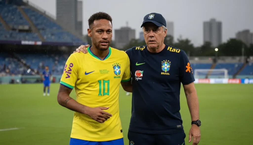 Lesão de Neymar na Copa do Mundo 2026: Ancelotti Define Futuro, Prazos e Impactos
